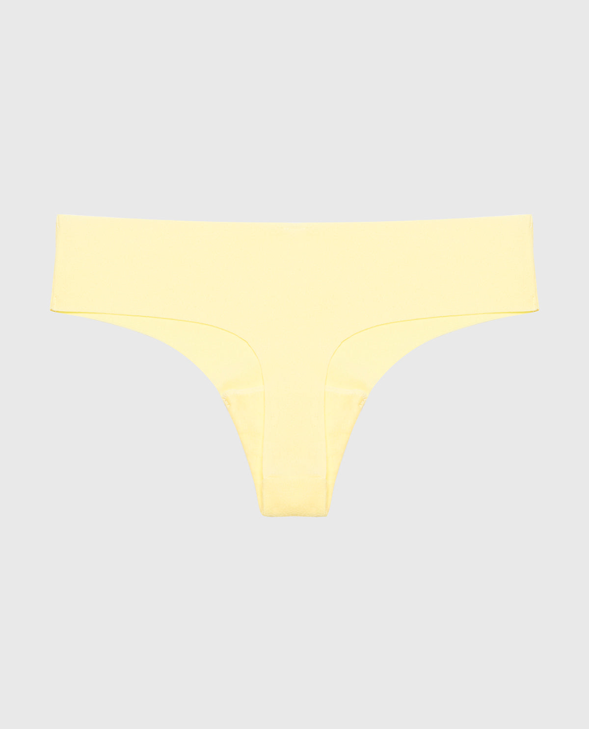 No Show Thong in Pale Banana