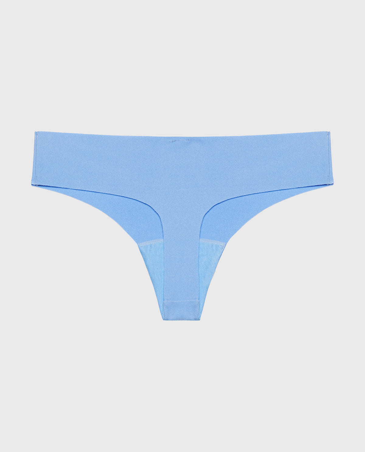 No Show Thong in Azure Blue