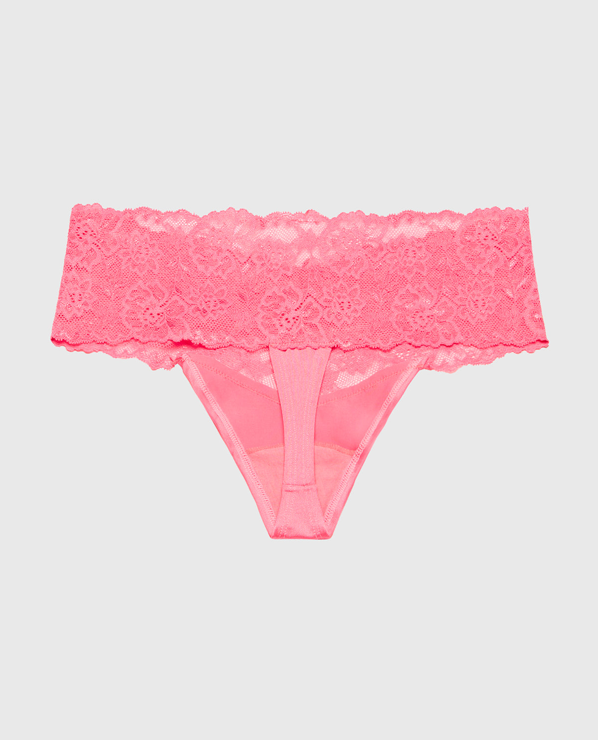 Magnificent Lace Thong Panty in Pink Lemonade
