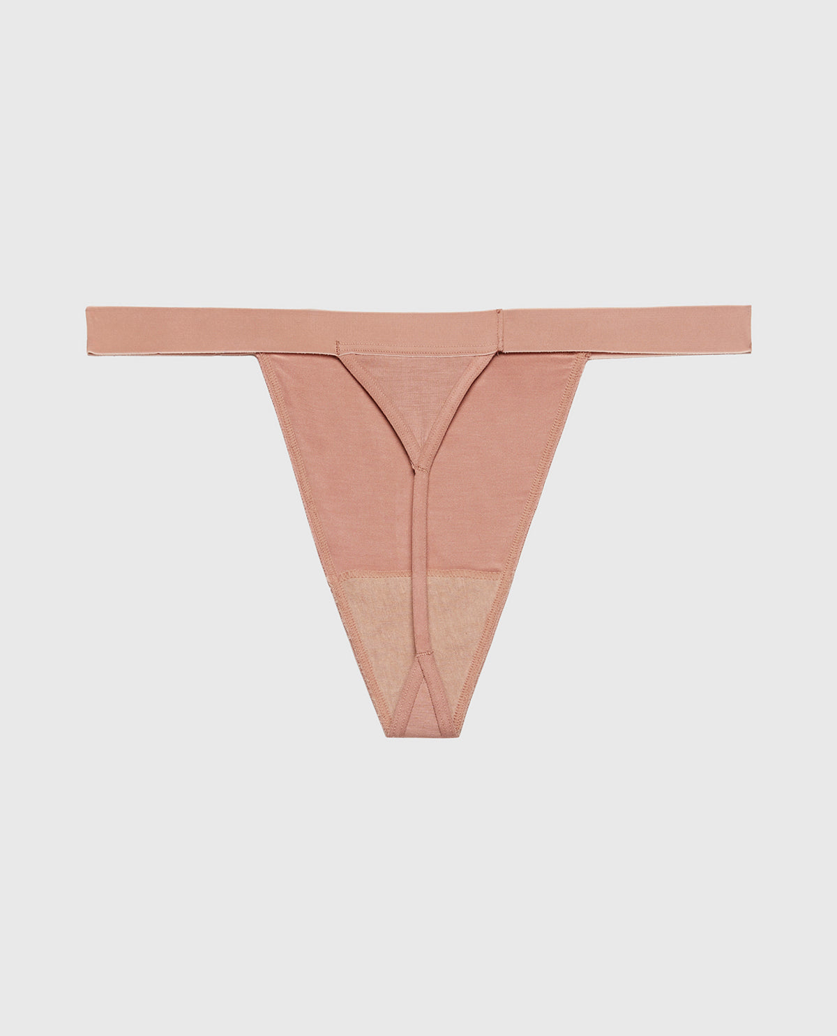 G-String Panty With Vanishing Trim in Deer
