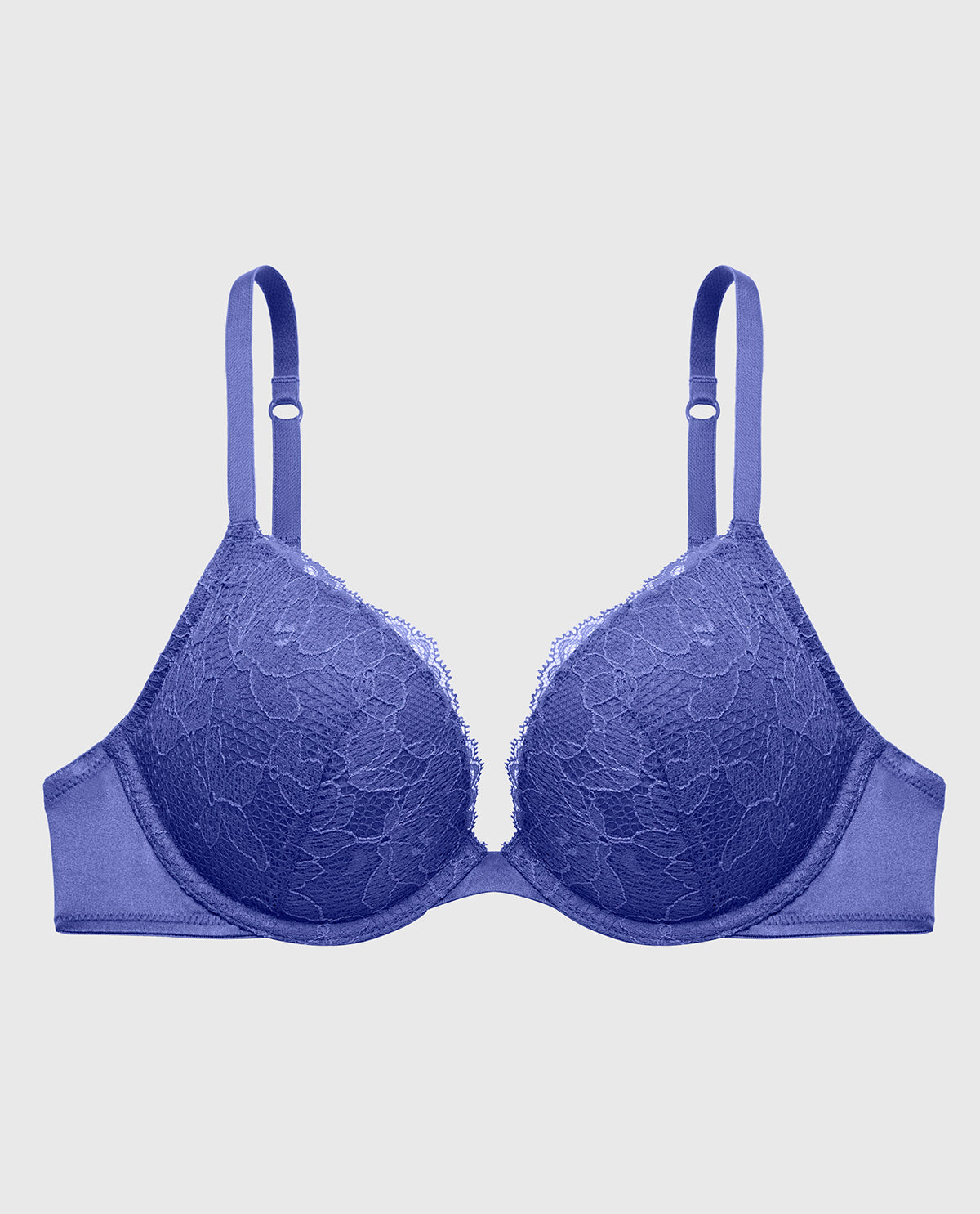 Lace Push Up Bra in Dazzling Blue