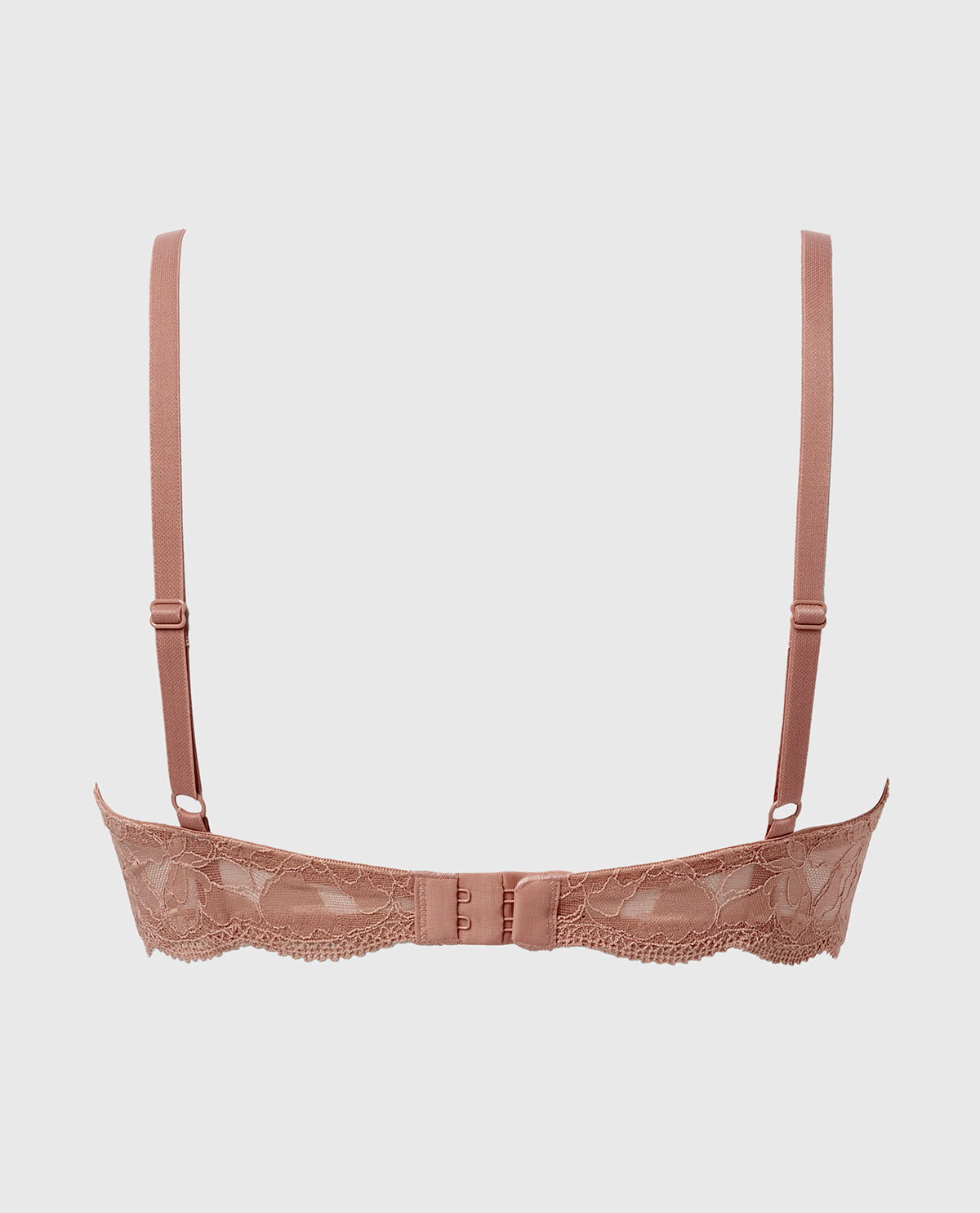 Unlined Demi Bra in Charmed Lace in Deer