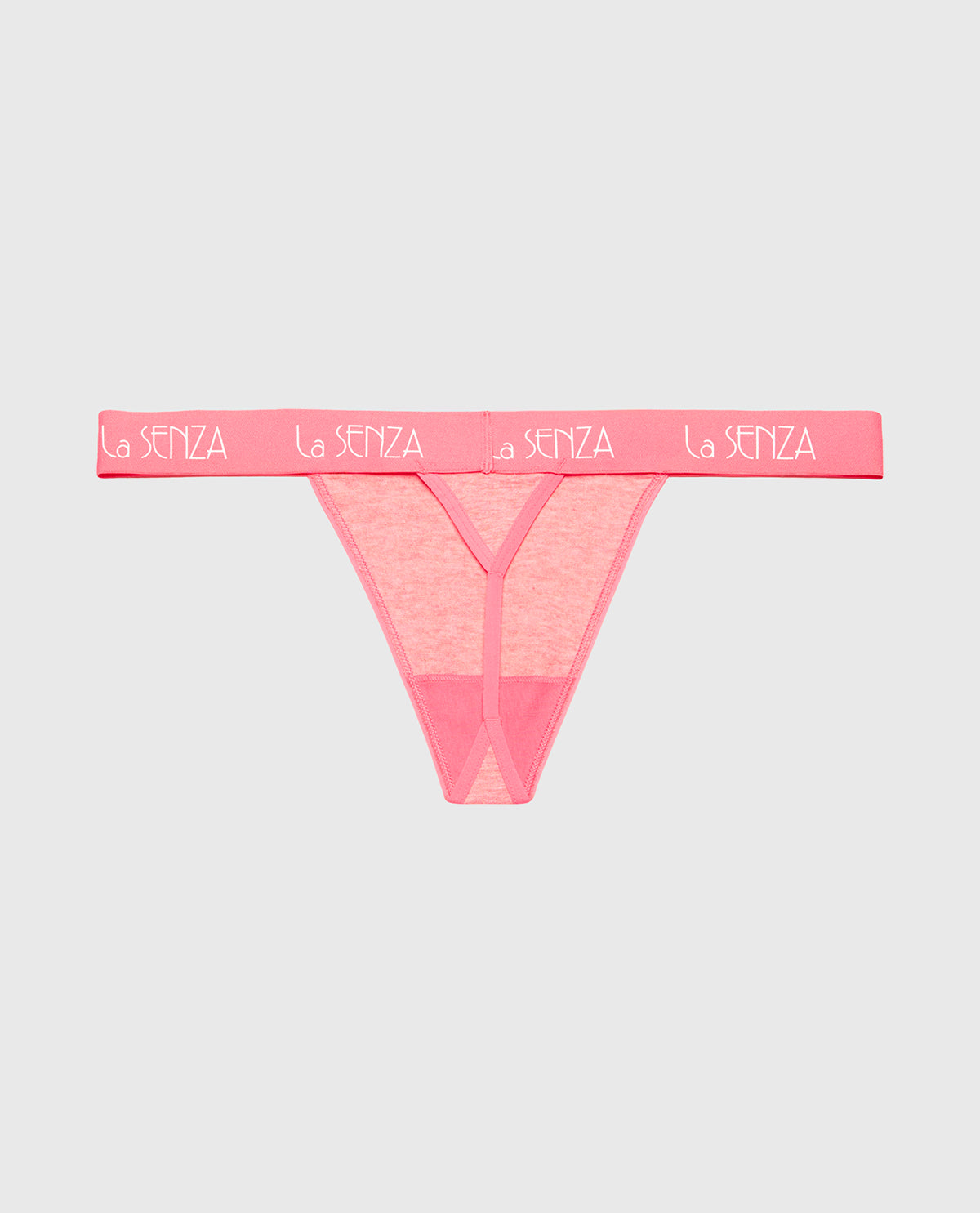 G-String with Art Deco Logo in Pink Lemonade Heather