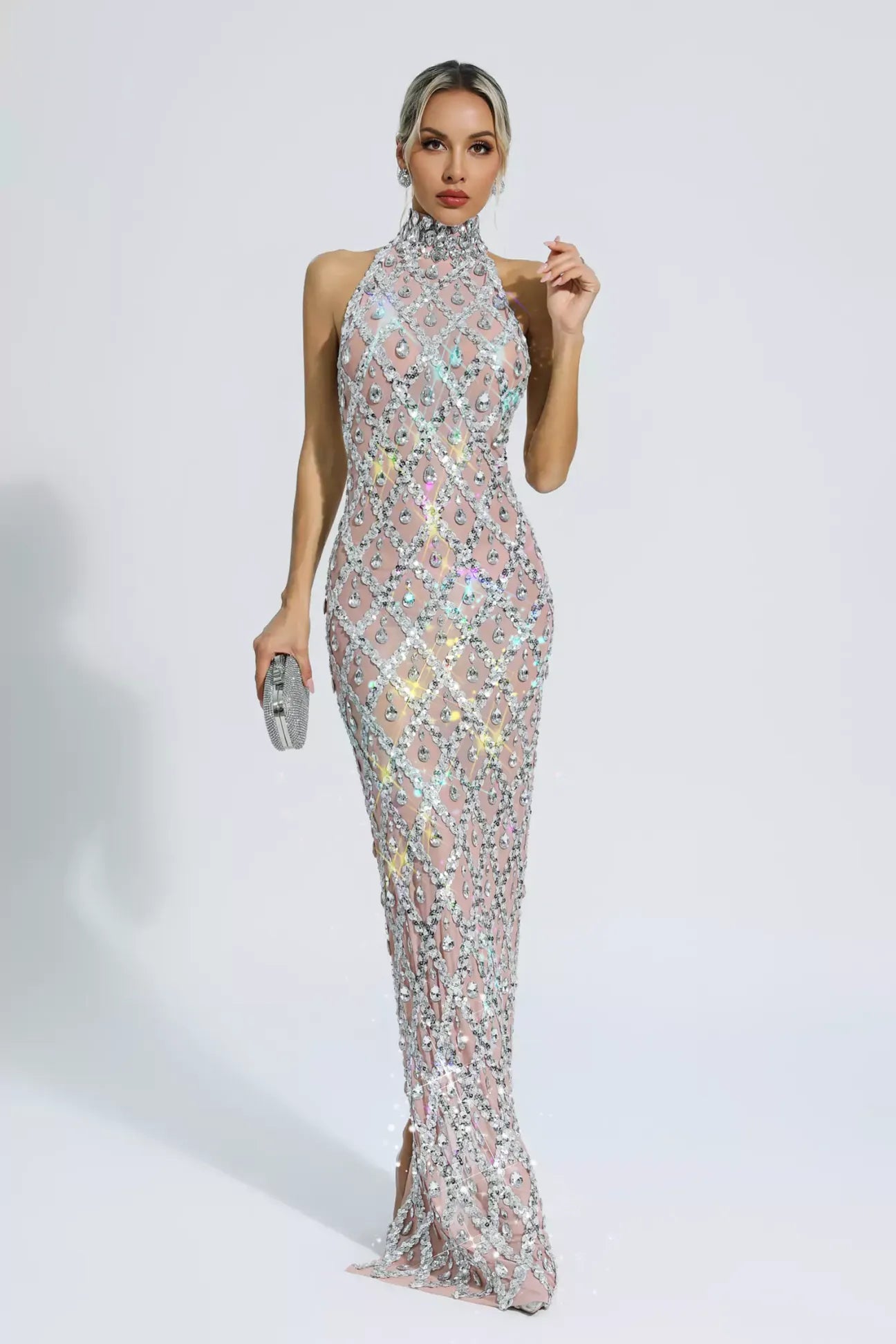 Boujee Babe Bedazzled Maxi Dress