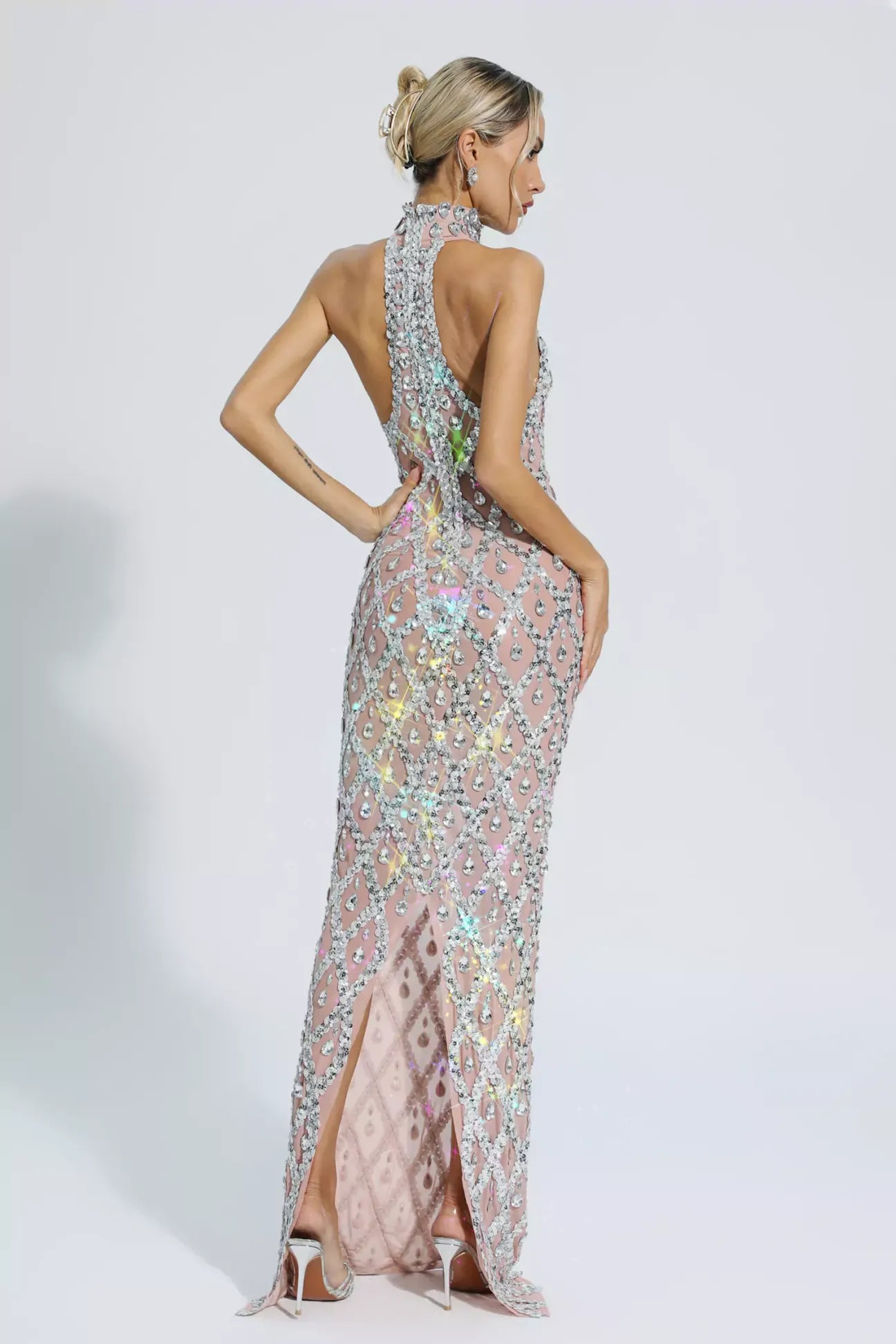 Boujee Babe Bedazzled Maxi Dress