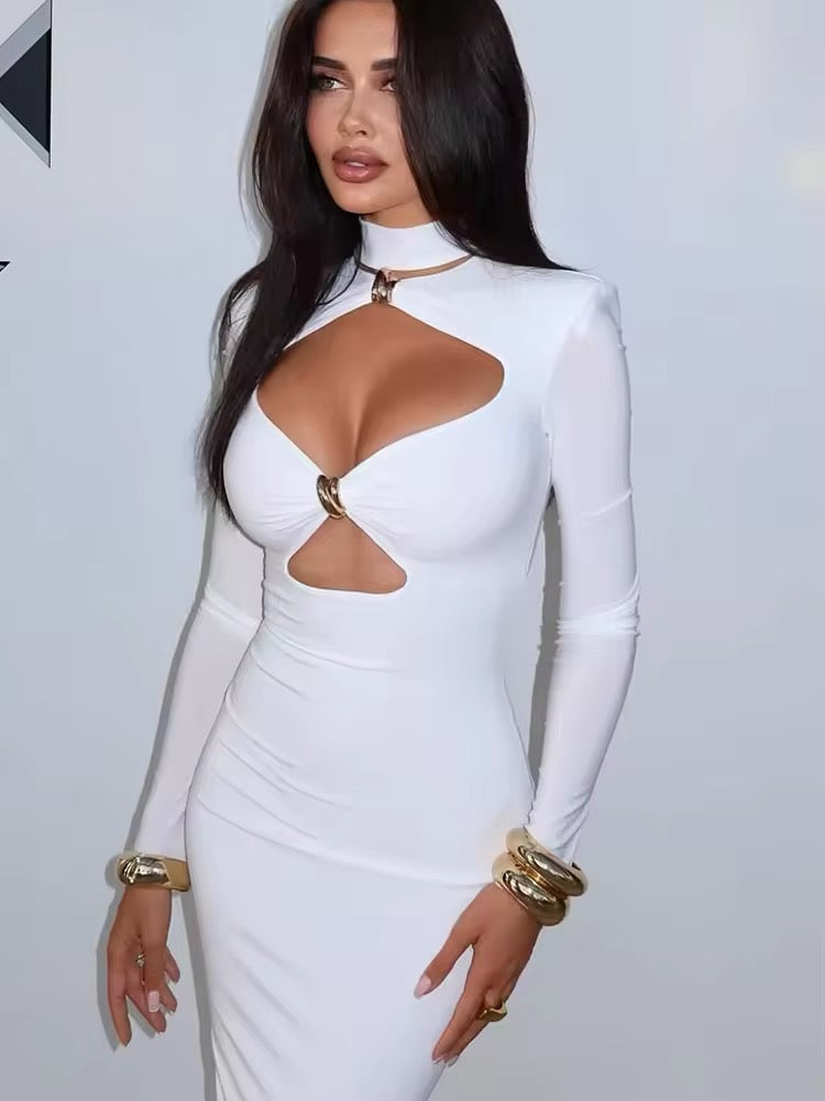 Allegra White Maxi Dress