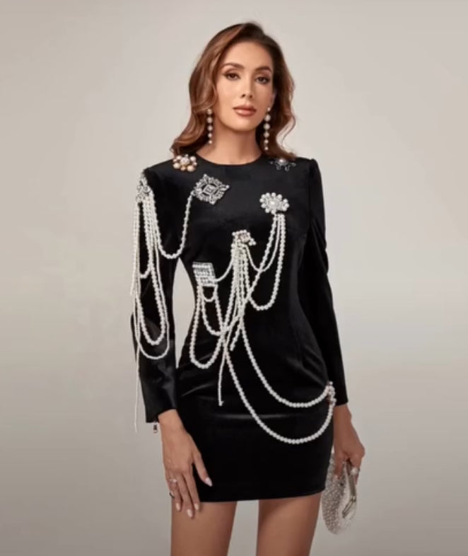 Sahar Rhinestone Dress