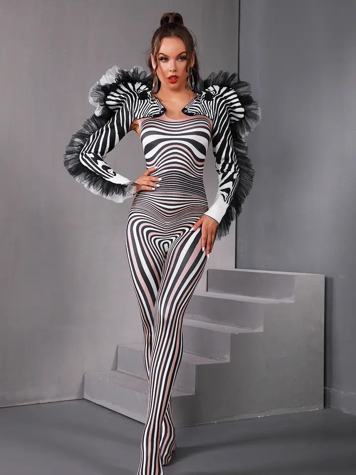 Zebra Jumpsuit