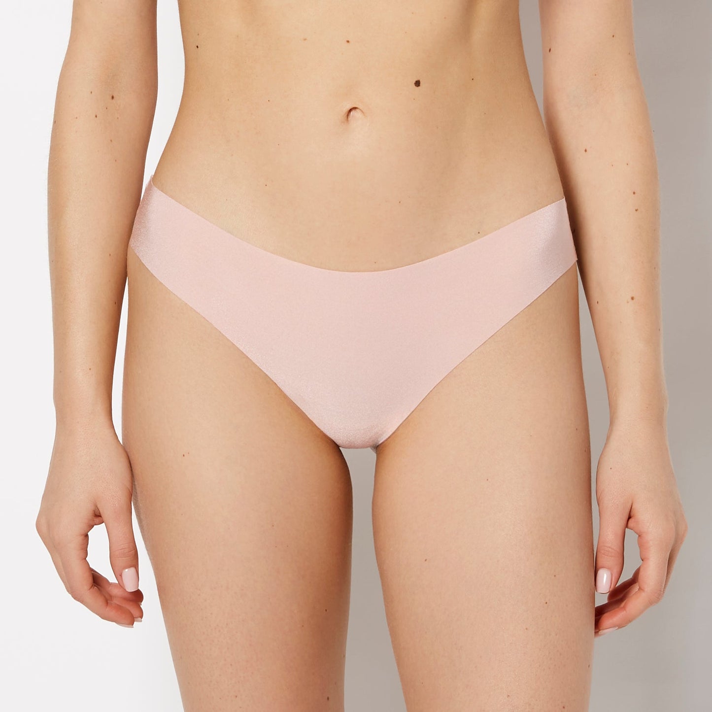 No Show Thong in Royal pink