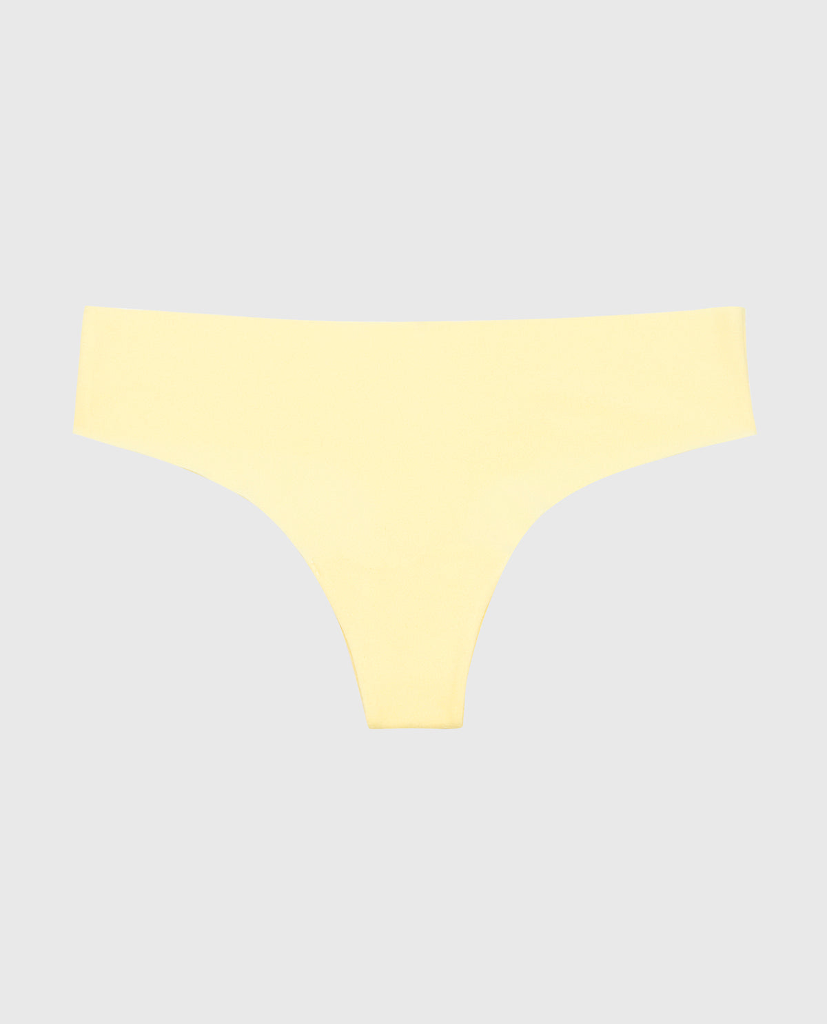 No Show Thong in Pale Banana