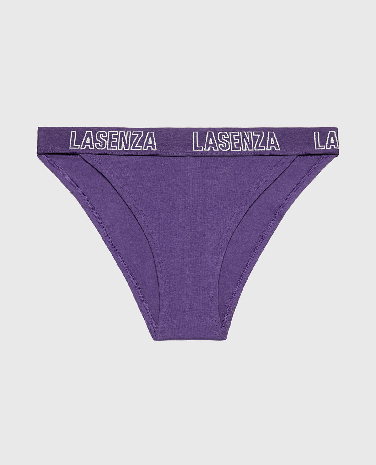 Mini Cheeky Panty With Logo in Mulberry Purple