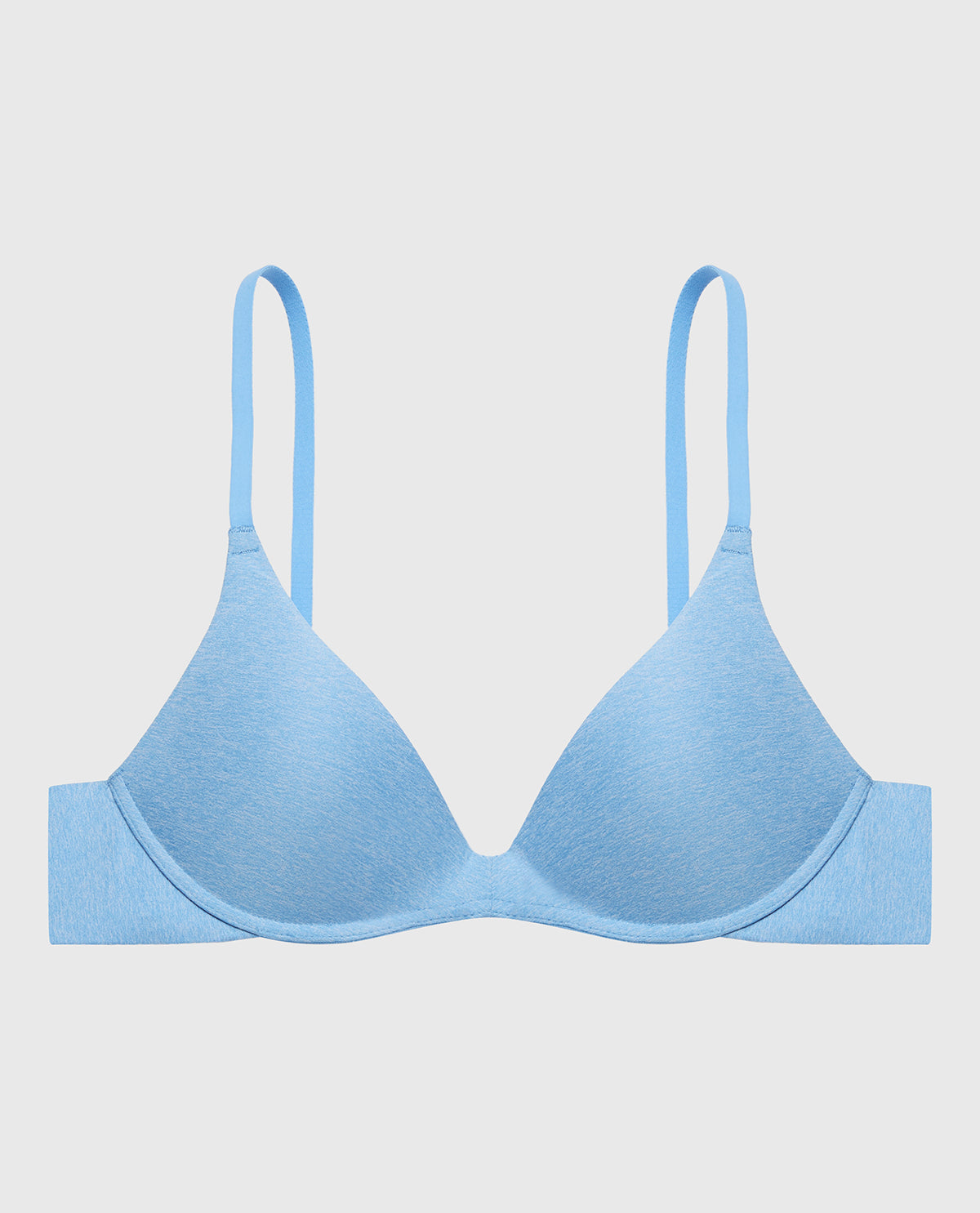 Smooth Wireless Light Lift Bra in Azure Blue