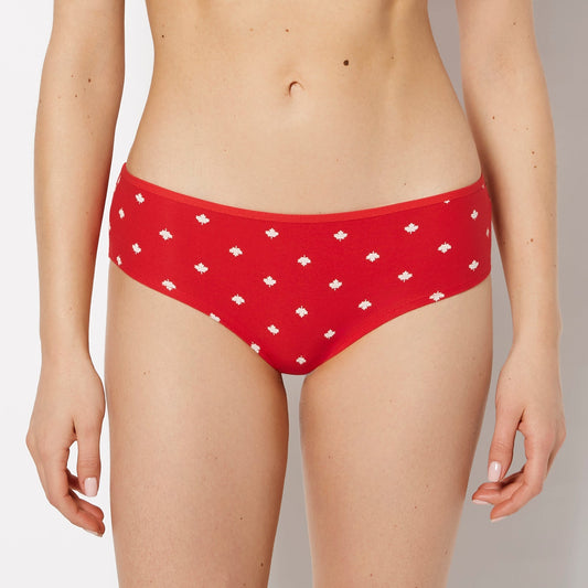 Cotton Hipster Panty in Oh Canada Dot