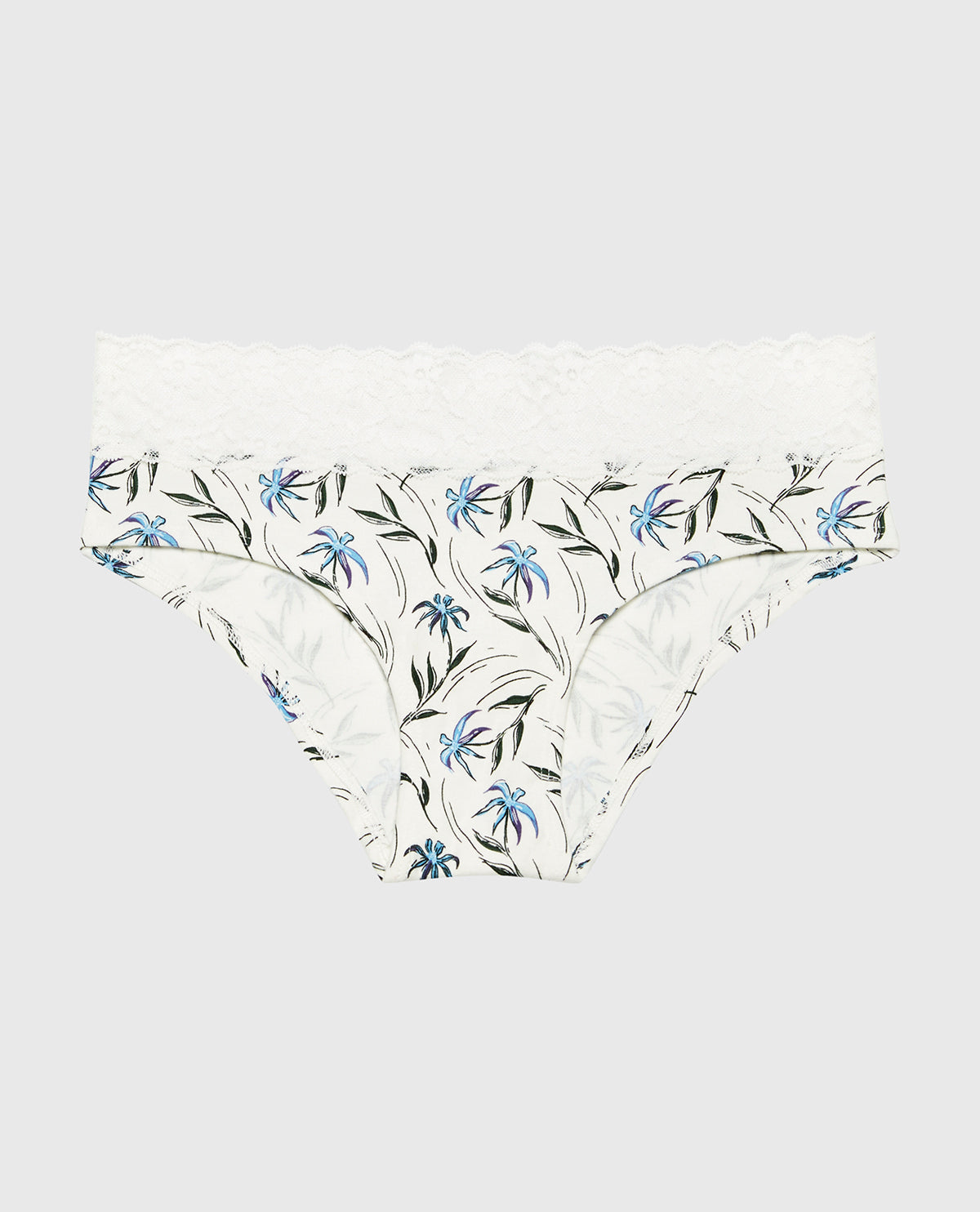 Hipster Panty With Lace Trim in Falling Foliage