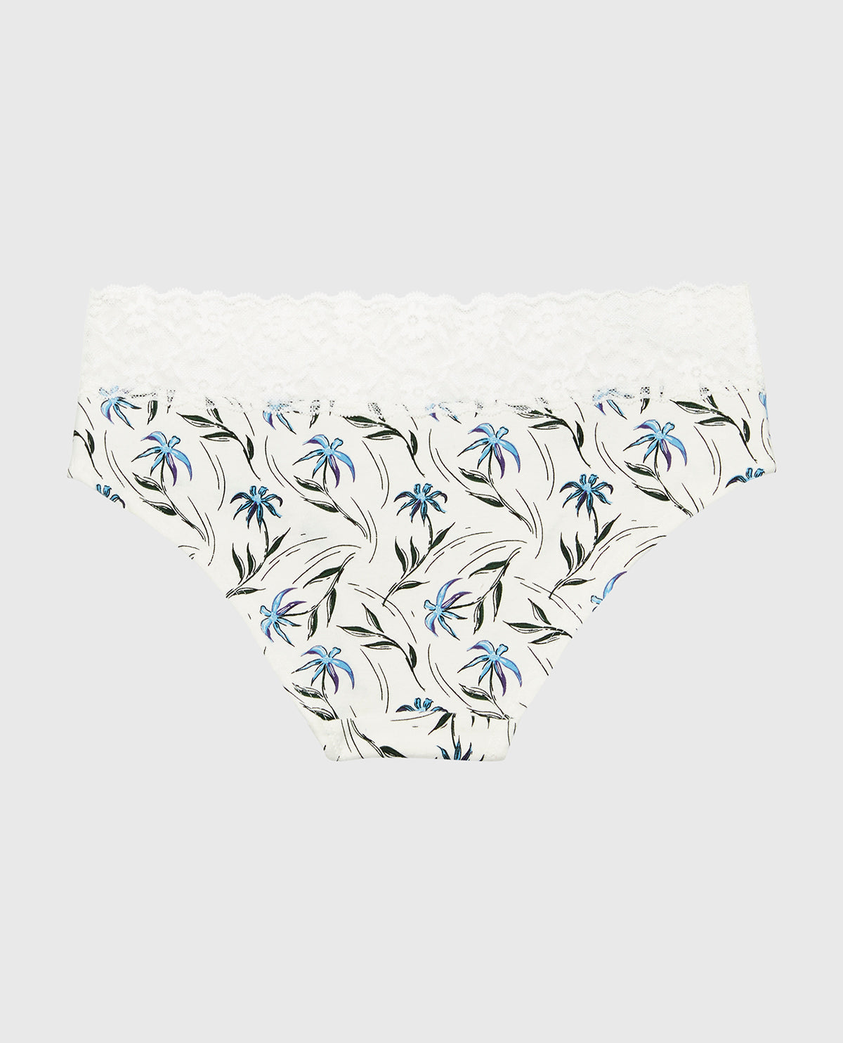 Hipster Panty With Lace Trim in Falling Foliage