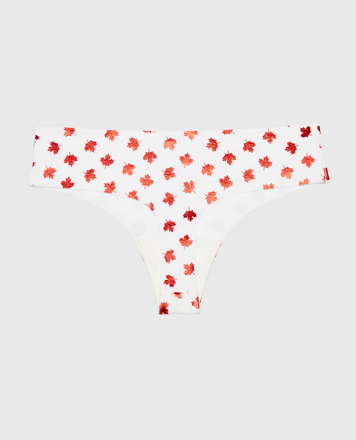 No Show Thong Panty in Oh Canada Foiled