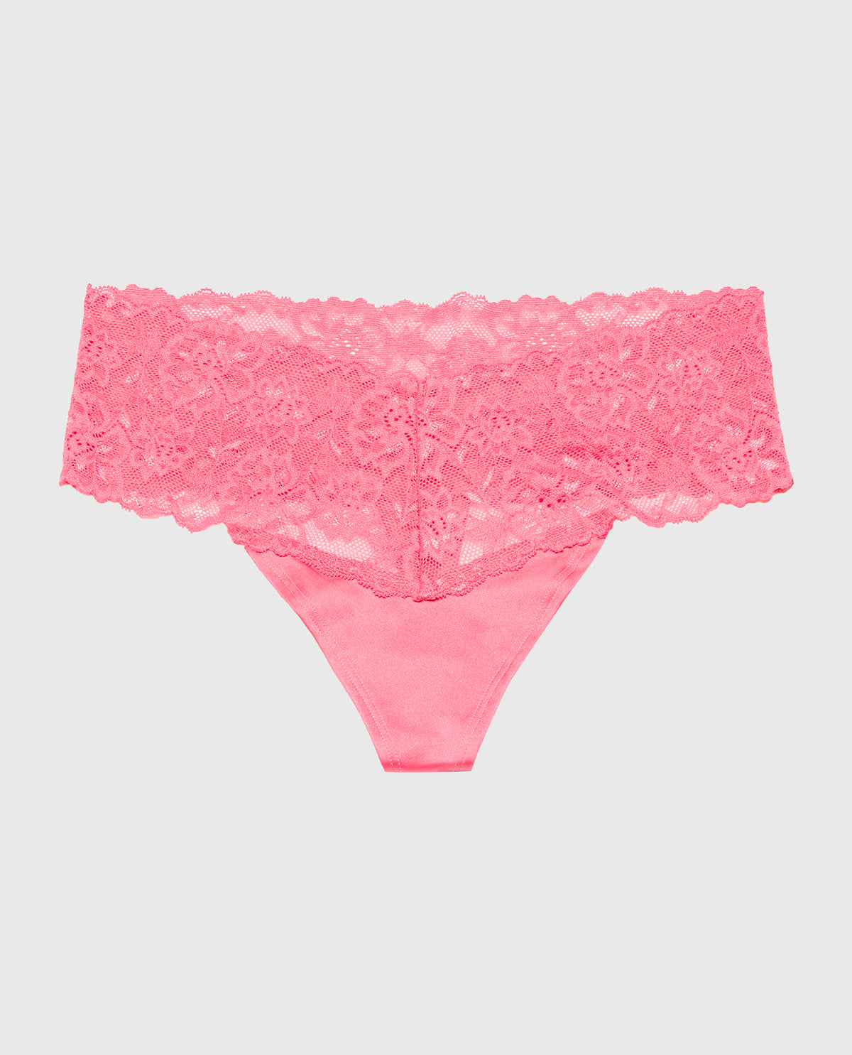 Magnificent Lace Thong Panty in Pink Lemonade