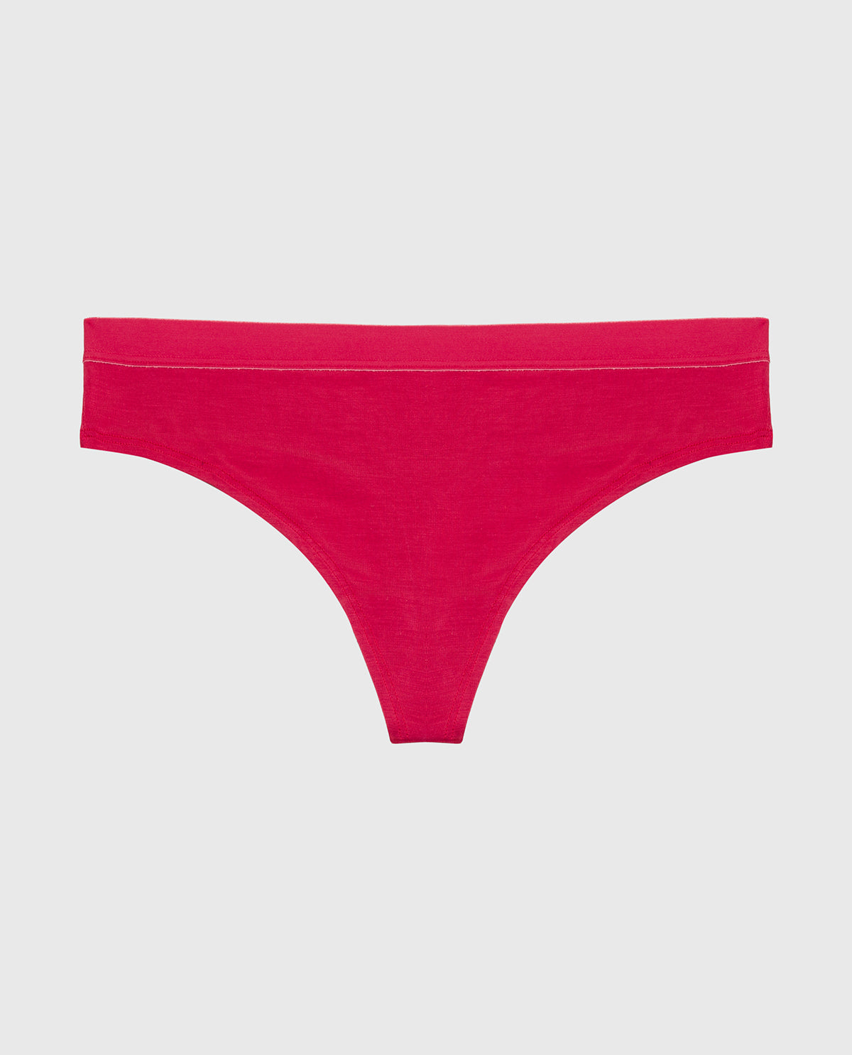 Thong Panty With Vanishing Trim in Passion Red
