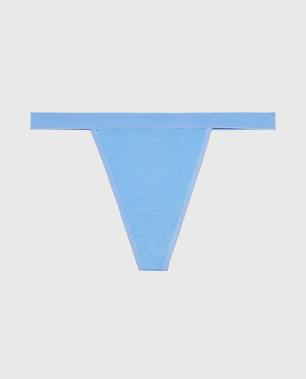 G-String Panty With Vanishing Trim in Azure Blue