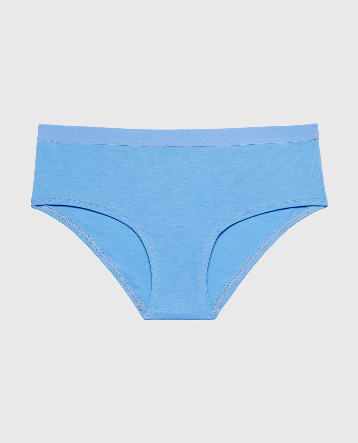 Hipster Panty With Vanishing Trim in Azure Blue