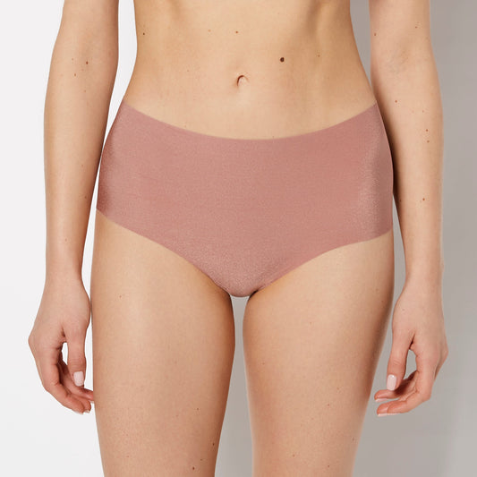 No Show High Waist Brief Panty in Deer