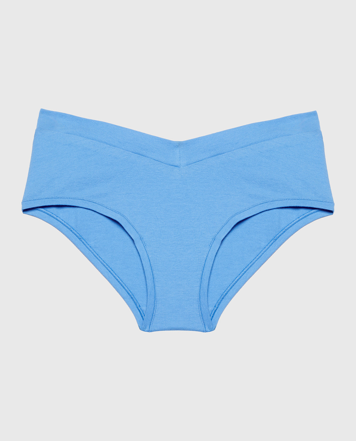 Hipster Wide Waist Cotton Panty in Azure Blue