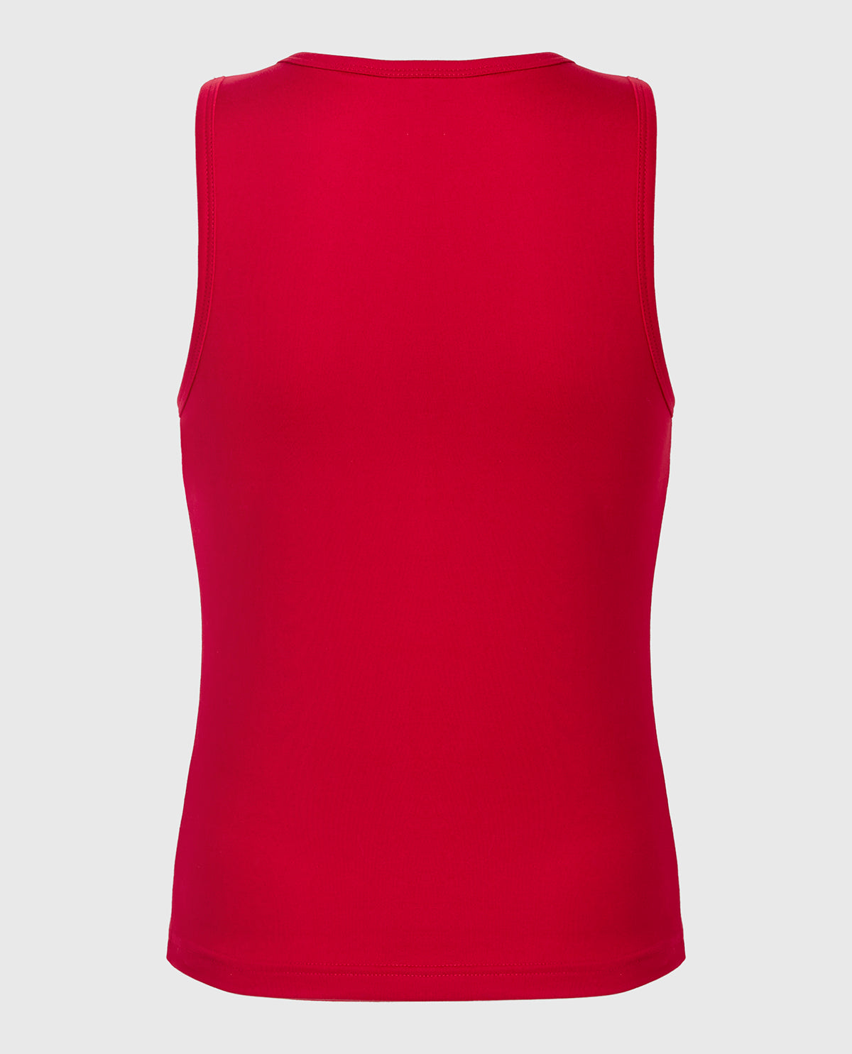 Casual Sleep Jersey High Neck Tank in Passion Red