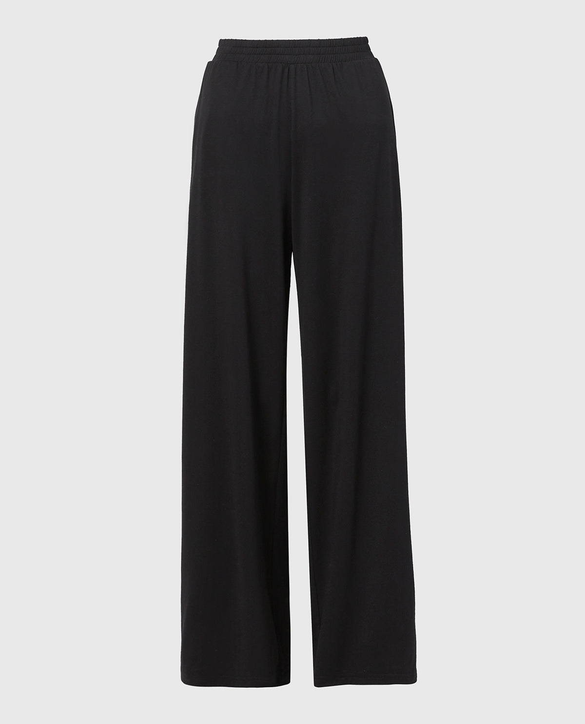 Casual Sleep Jersey Pants in Tuxedo Black