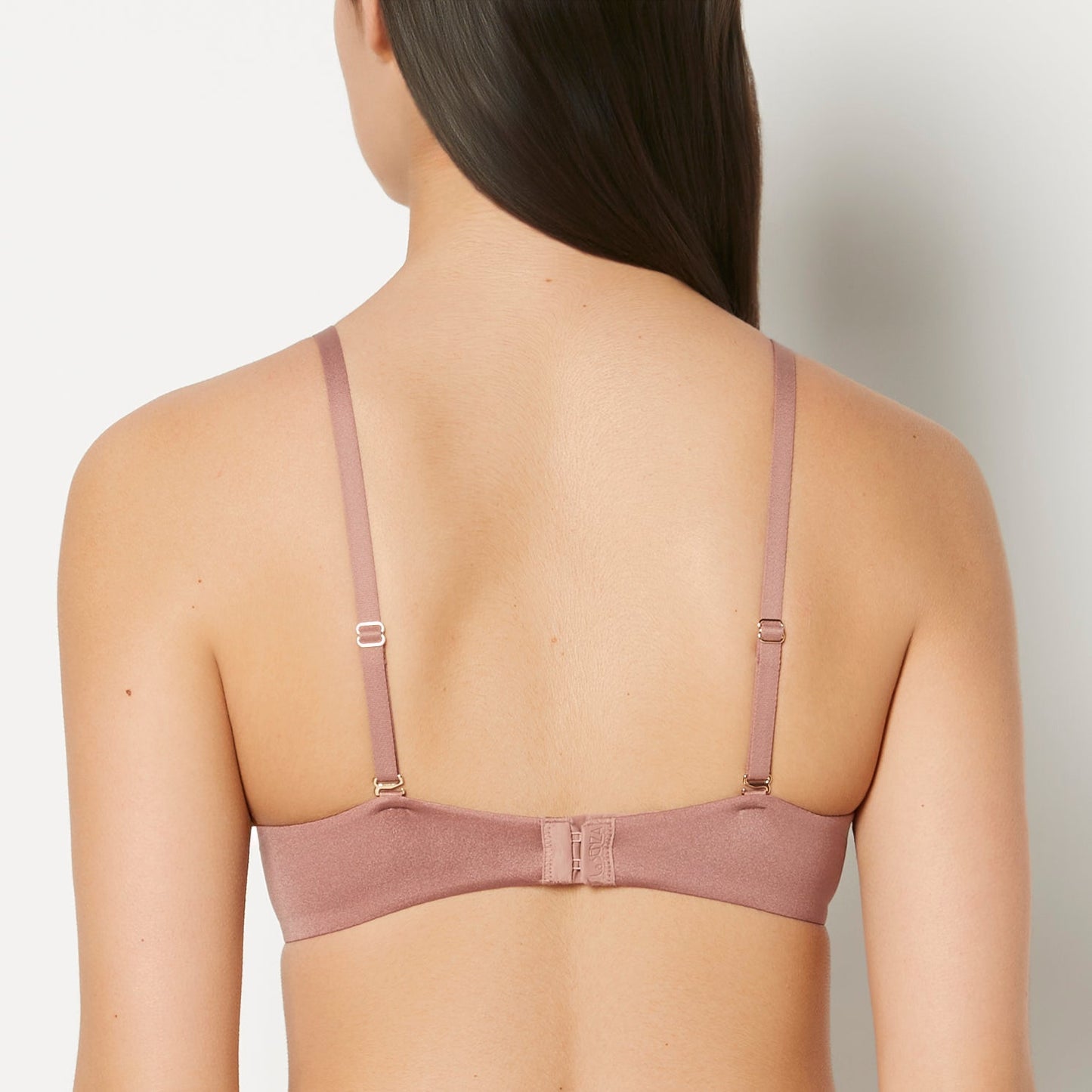 Push Up Plunge Bra With Lush Lace Piecing in Deer