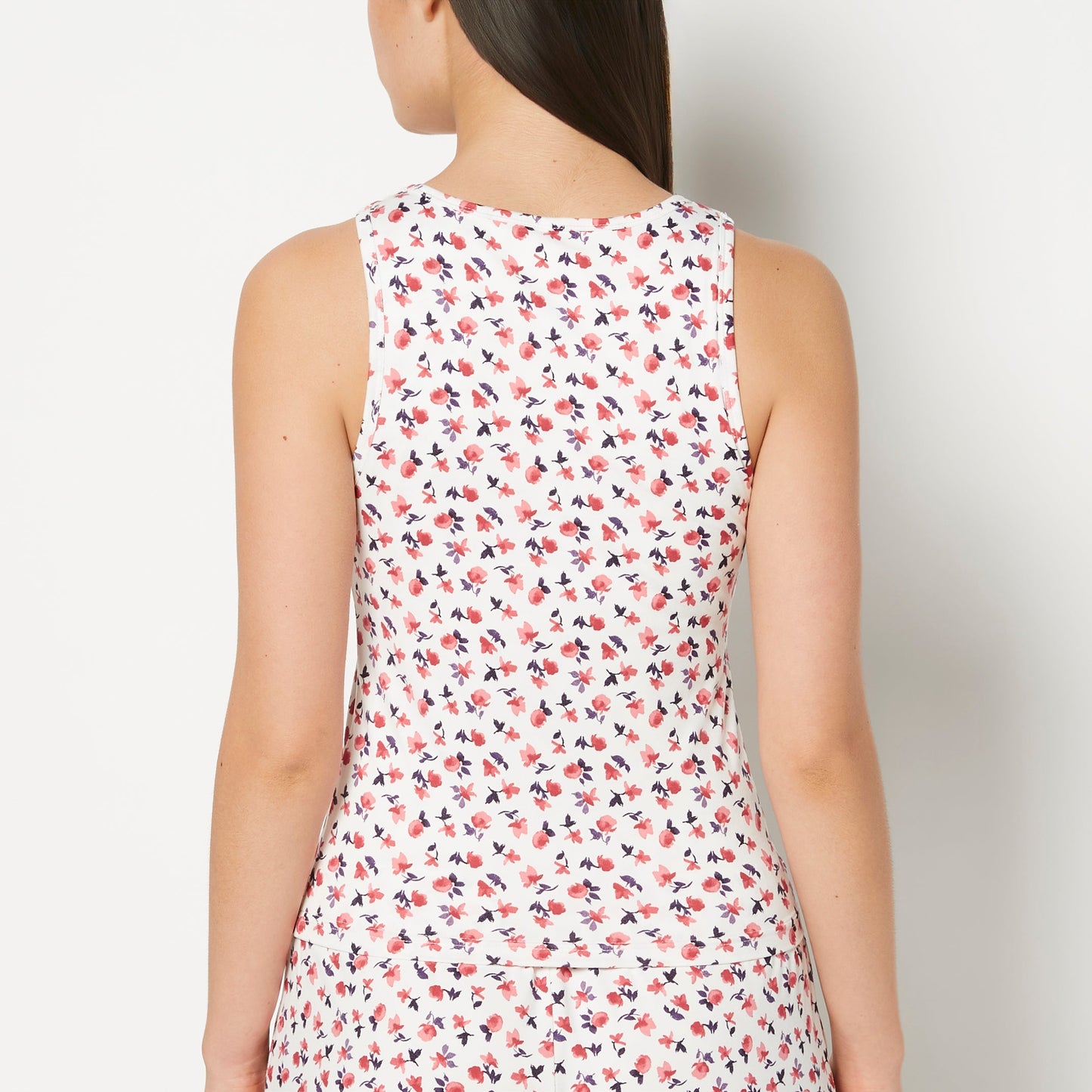 Casual Sleep Jersey High Neck Tank in Breezy Mid Floral