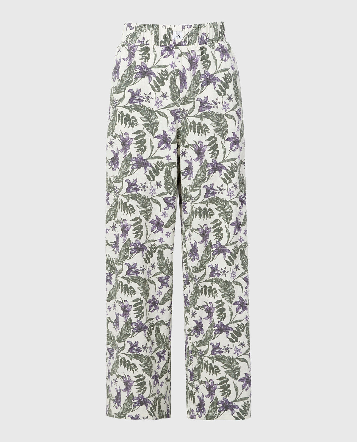 Casual Sleep Textured Knit Pant in Island Floral