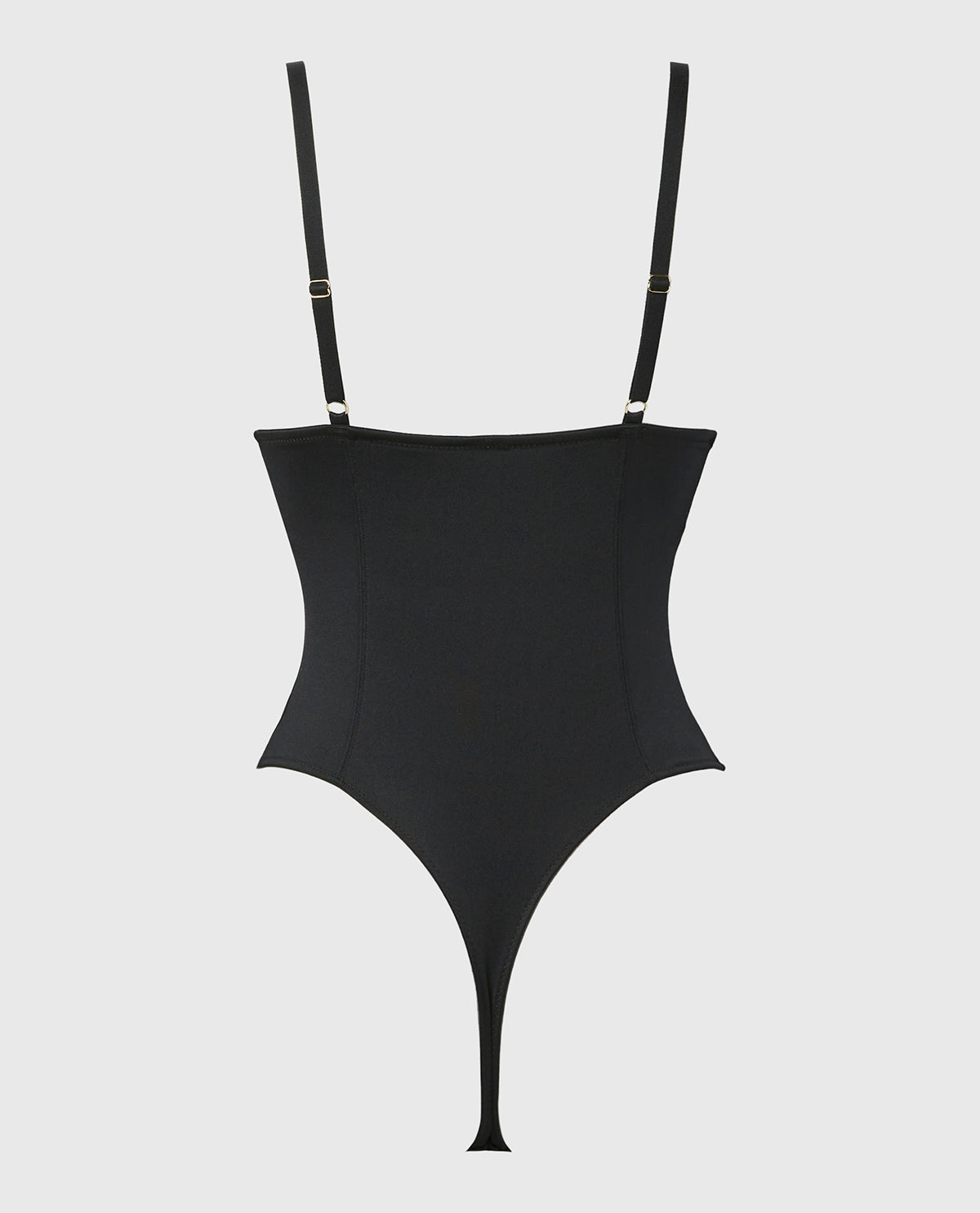 Push Up Smooth Wireless Bodysuit in Tuxedo Black