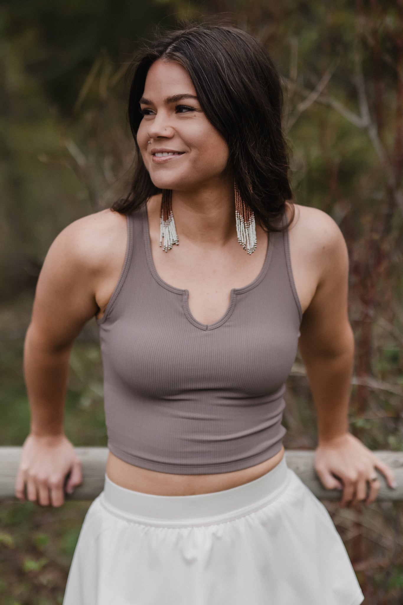 Ribbed Tank *Built in Bra