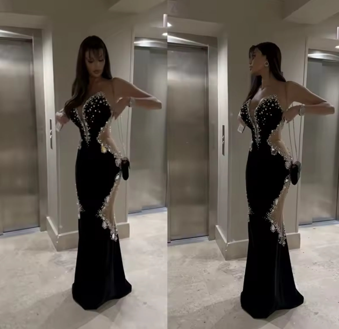 Cheryl Black Elegant Dress
