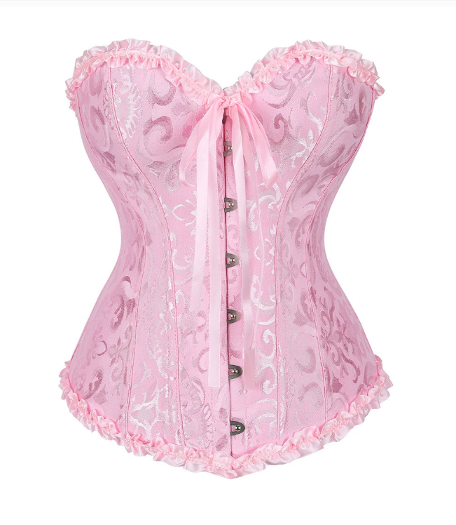 Lace-Up Boned Corset Top