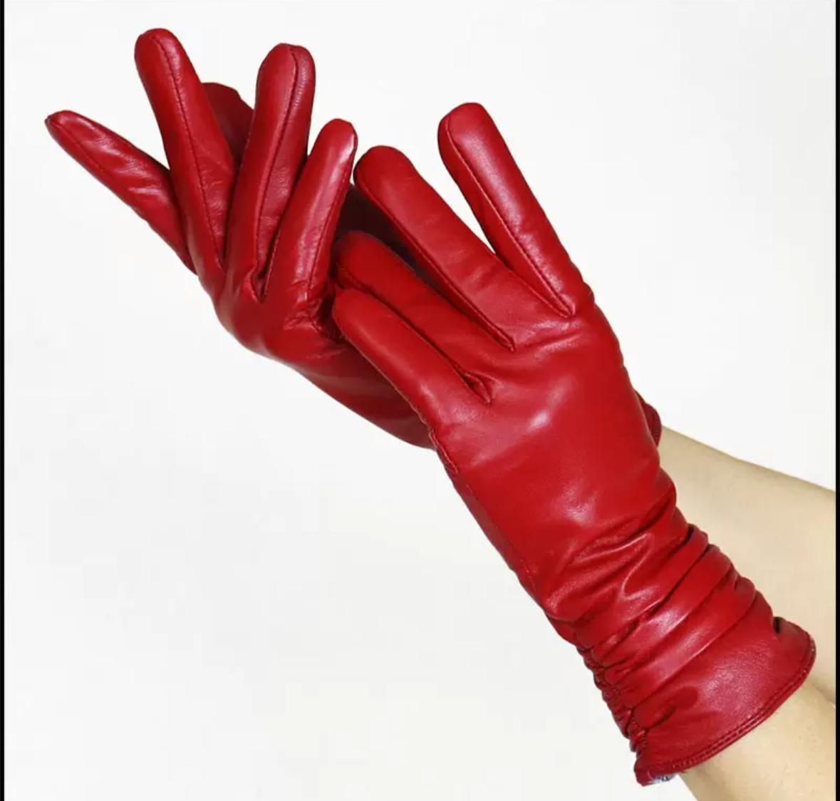 Leather Statement Gloves