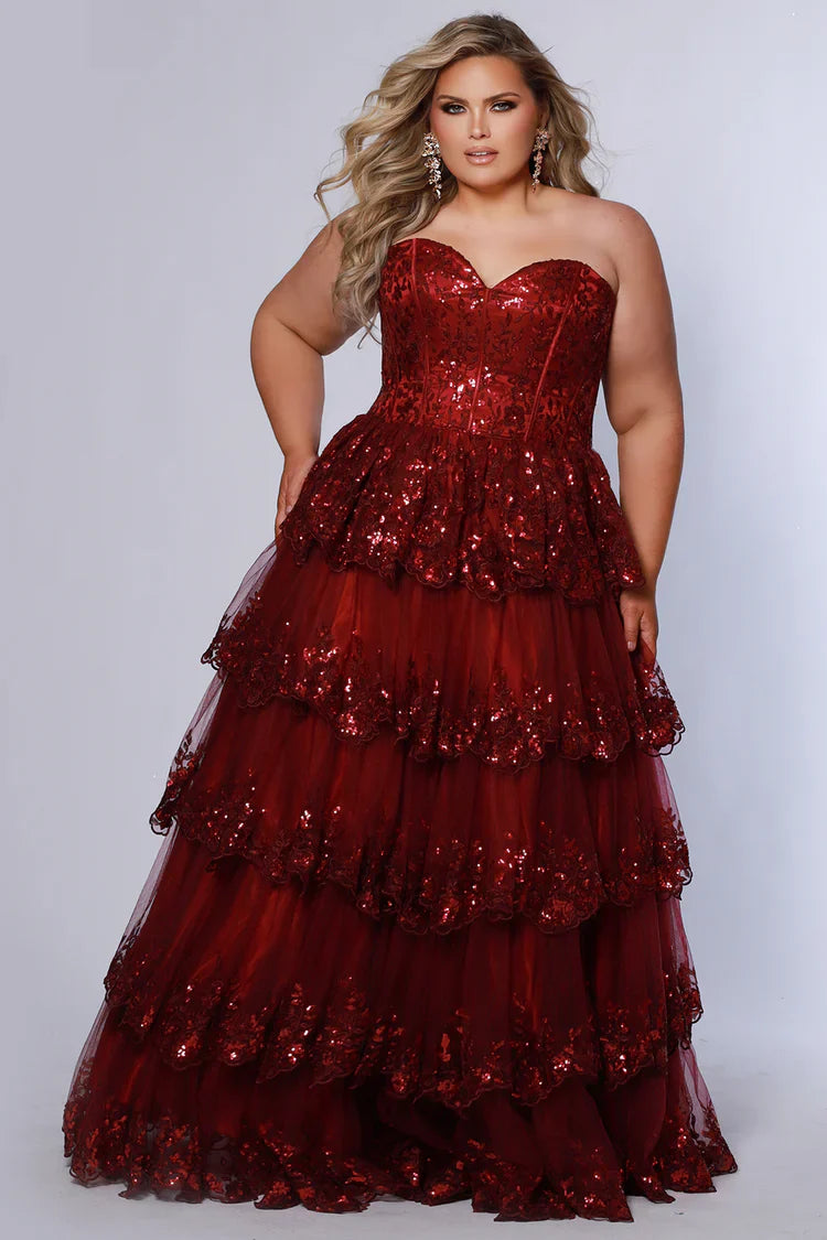 PLUS SIZE RUFFLE DRESS