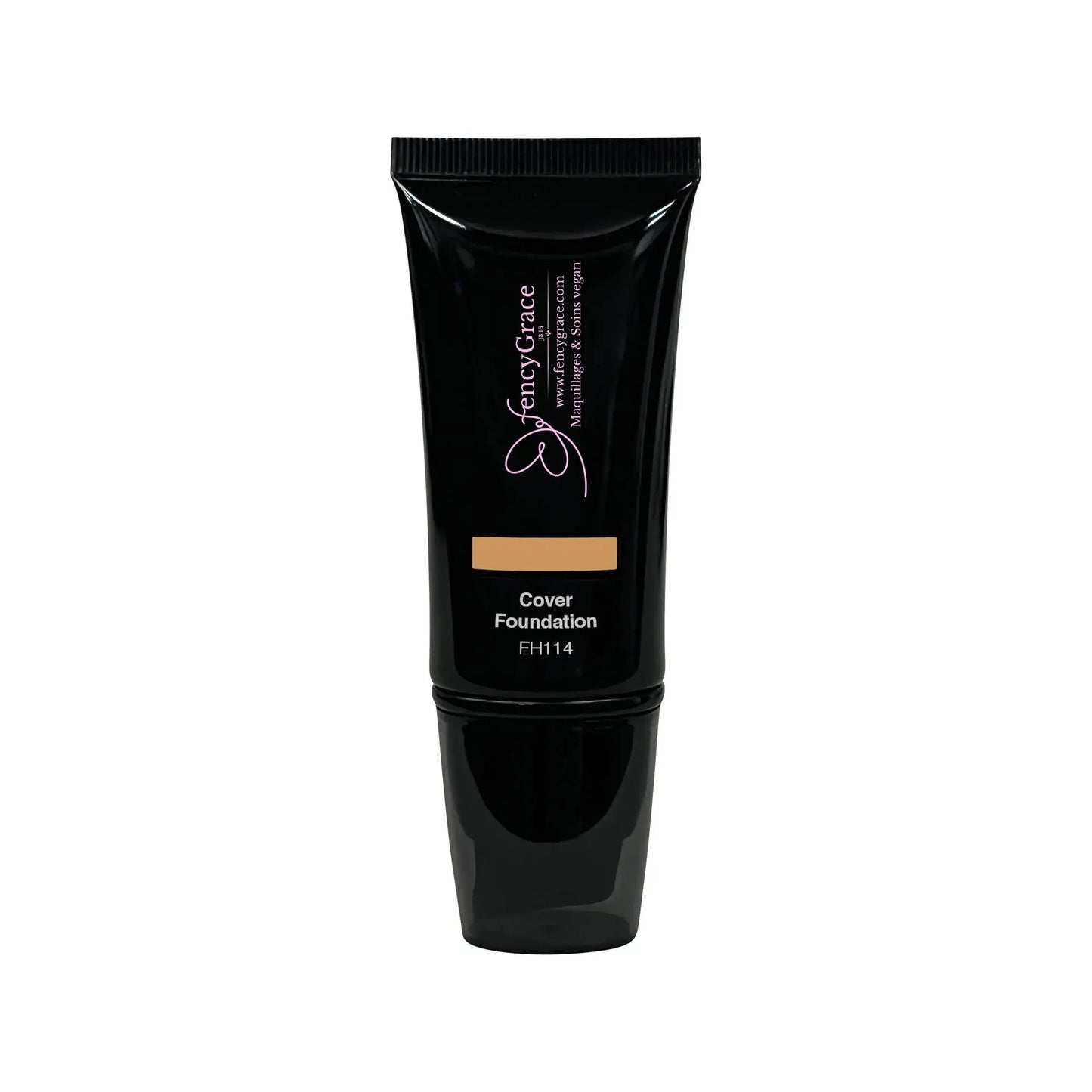 Fond de Teint Vegan Miel 114 – Couvrance Totale | FencyGrace